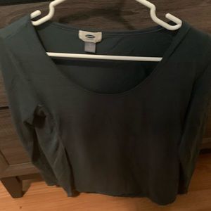 Long sleeve open side top